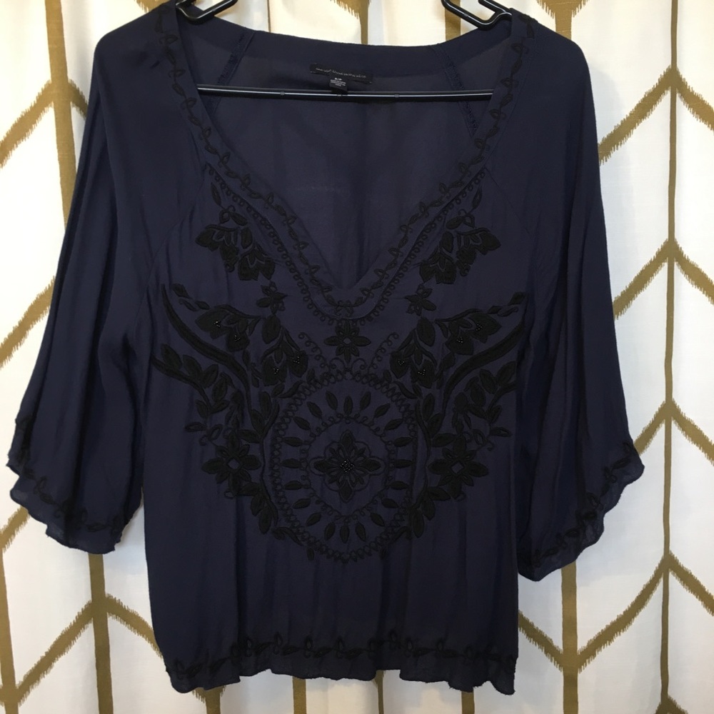 American eagle shirt with bell like sleeves